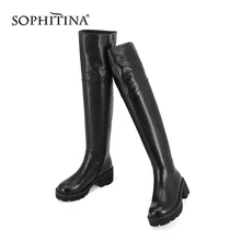 Sophitina/удобные ботинки с круглым носком; Высококачественная