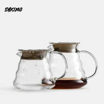 

Coffee Dripper Pot 300ml 500ml 700ml Glass Coffee Pot , Insulated Handle To Keep Your Pour Over Coffee and Fresh Drip Kettle