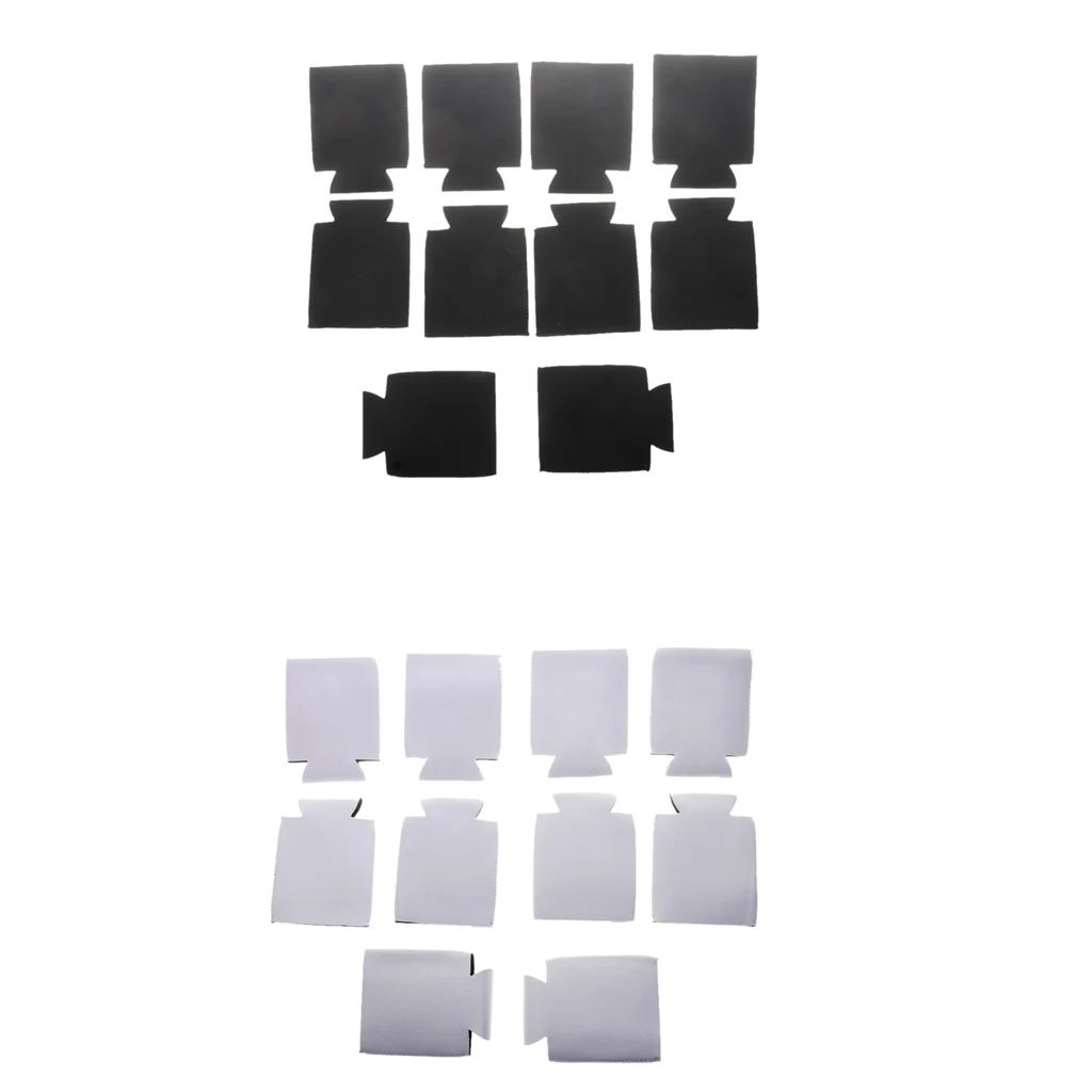 10pcs Stubby Beer Bottle Tin Can Cooler Sleeve Holder Wedding Favor