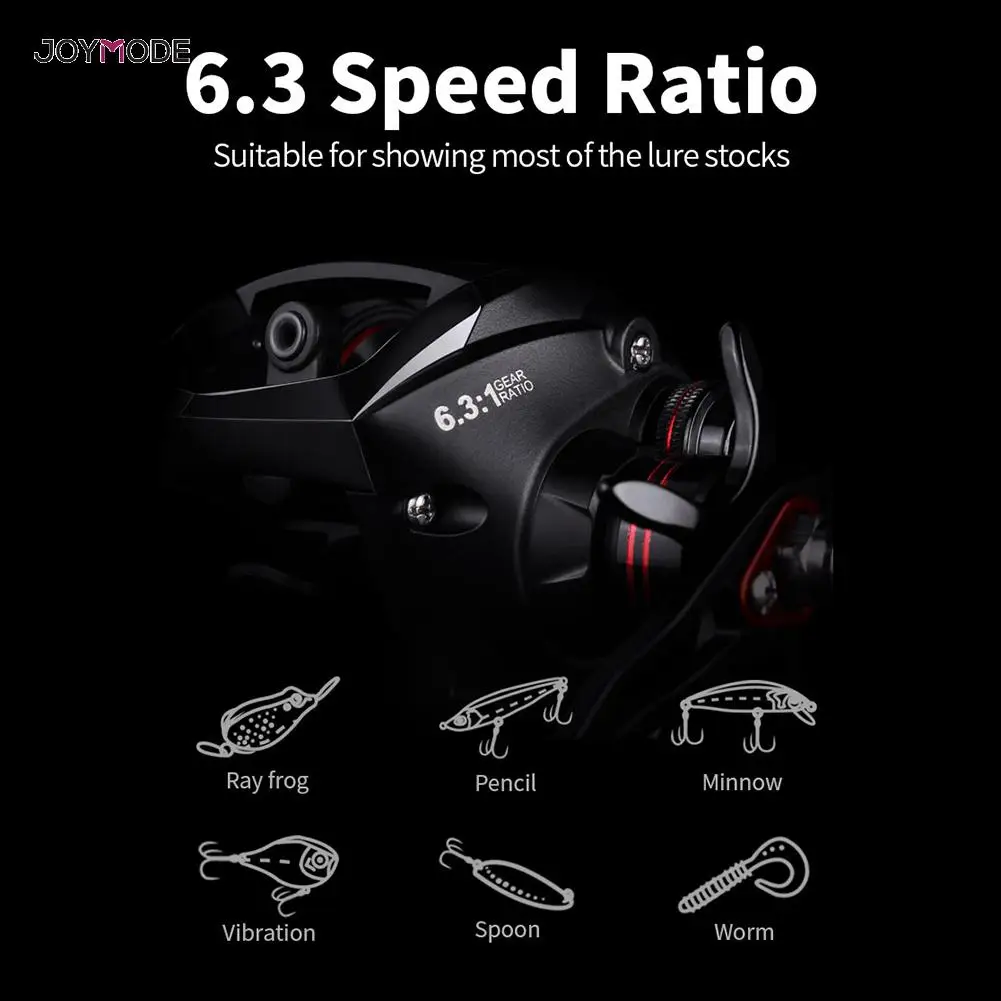 JOYMODE baitcasing Reel 12+ 1BB 7,0: 1 высокоскоростная углеродная 5,5 кг водонепроницаемая катушка для ловли карпа