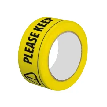 

Practical PVC floor warning tape Safety Tape 2m Metre Apart Social Safe Distancing Floor Tape 33 m x 48mm