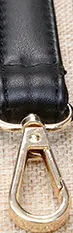 Сумка с ручкой на ремне черная PU женская сумочка аксессуары с защелкой/Собачий крючок 2,5 см 2 см 1,2 см Ширина - Цвет: Matte gold 1.2