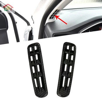 

For Ford Focus 2019 2020 Carbon Fiber Front Air Conditioning Cover Trim AC Outlet Frame Car Styling Interior Accessories