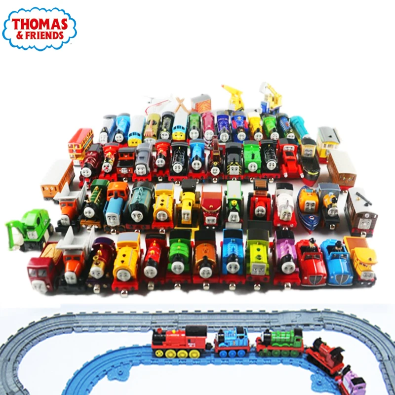 

Genunie Thomas and Friends Trackmaster 1:43 Carton Alloy Magnetic Train Shock-resistant High Quality Car Children Toys Gift