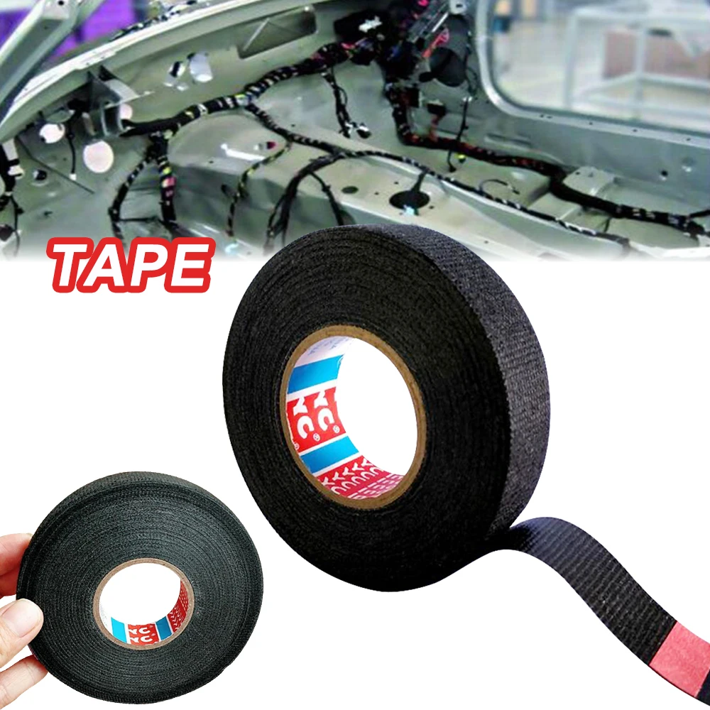 19mmx15m Tesa Coroplast Adhesive Cloth Tape for Cable Harness Wiring Loom 3 | Обустройство дома