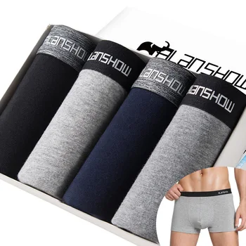 

Cotton Underwear Boxer Men Soft Boxers Underpants Male Breathable Boxershorts Panties Plus Size Comfort Underwears Boxer Homme