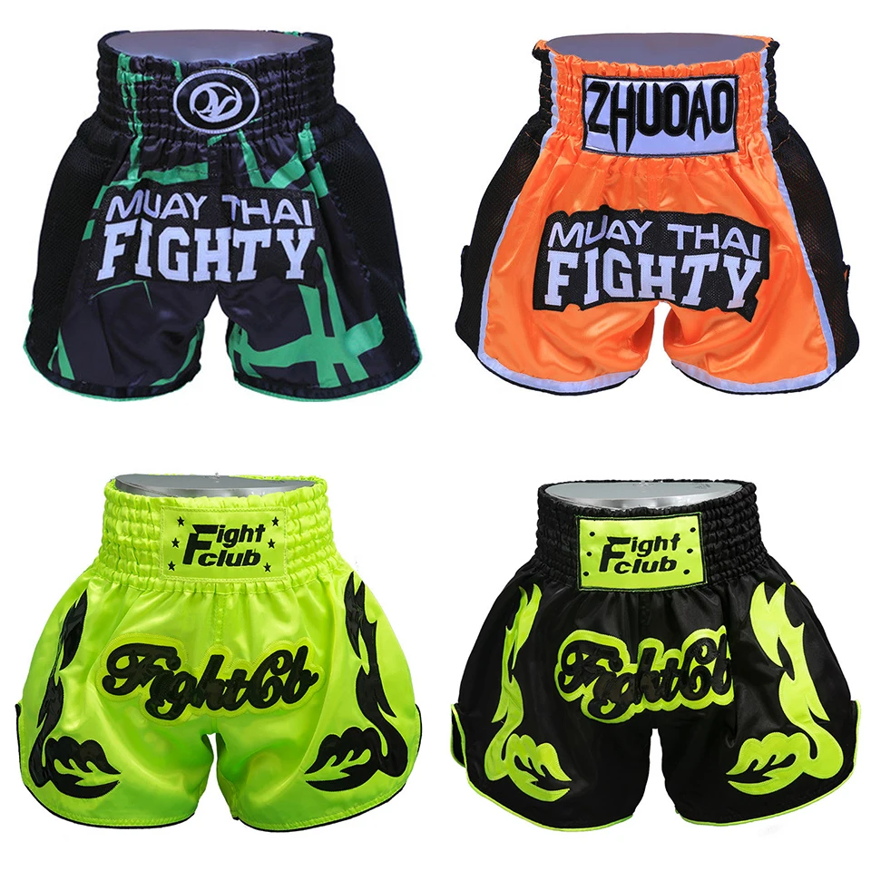 

Kick Boxing Pants Breathable Thai Boxing Shorts Man Woman Children Short Muay Thai Sports Fitness Fighting Sanda Boxeo Trunks