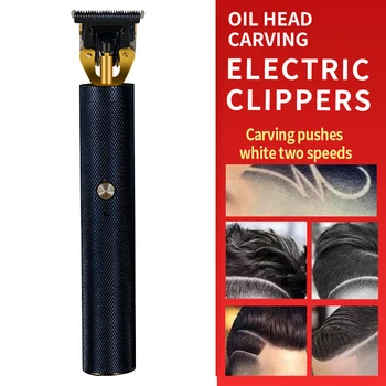 

Rechargeable Hair Clipper Two-speed Electric Hair Trimmer Oil Head Hair Cutting Professional Metal Beard Trimmer Haircut Styling