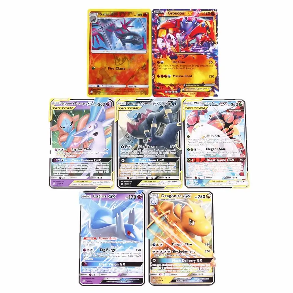 42pcs Box Pokemon Tcg Sun Moon Cosmic Eclipse Metal Box Collectible Trading Card Set Toys Game Collection Cards Aliexpress