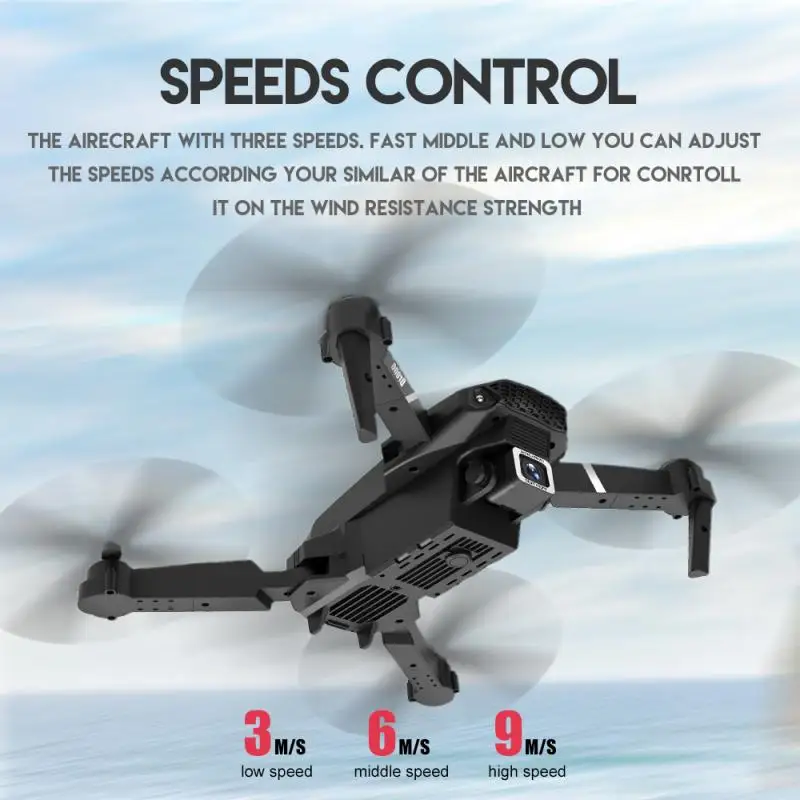 Drone 4k HD Dual Camera Visual Positioning 1080P WiFi Fpv Drone Height Preservation Rc Quadcopter Remote Control Toys Gift