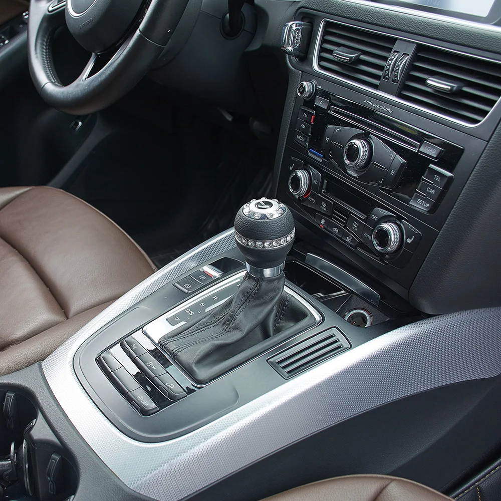Universal Manual and Automatic Car Gear Stick Shifter Shift Knob Ball Shap with DiamondGear