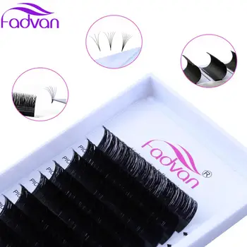 

Volume Lashes Premade Easy Fans Pre made Fans Lashes 0.07 Russian Volume Eye Lash Extension Long Stem 9-15 mm Length Faux Lash