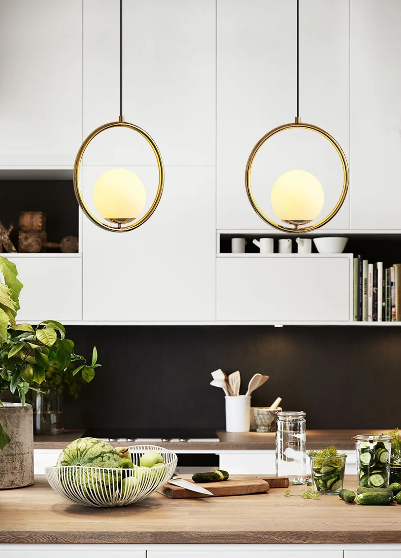 Ccontemporary Lighting Suspension Aluminum Single Pendant Lamp In Different Color Kitchen Chandelier hanging lamp