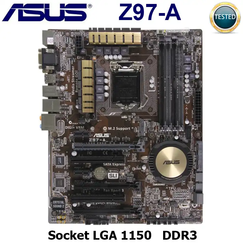 Asus Z97 A Lga1150 Ddr3 Core I7 I5 I3 Intel Pci E 3 0 Usb3 0 Z97 Z97 A Mainboard Motherboard Para O Desktop 1150 Asus Z97 A 32gb Placas Maes Aliexpress