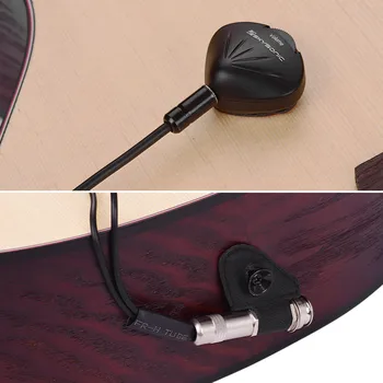 

Hot New SKYSONIC F-A2V Guitar Dual Pickup Transducer Self-adhesive with Volume Control 6.35mm Endpin Jack for Acoustic Folk Guit