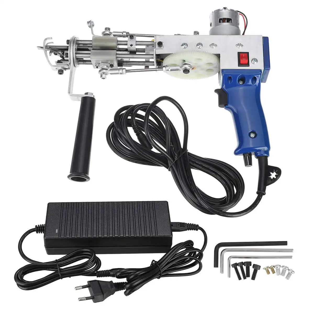 Ferramenta de Energia Tapete Elétrico Tufting Arma Tecelagem Reunindo Máquinas Corte Pilha Loop 50 60 60hz ue Eua Plug Mão 8 Pistolas de pregos