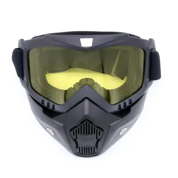 

LESHP Skiing Glasses Completely Framed Mask Cycling Glasses Windproof Goggles Breathable Glasses Removable Mask For Outdoor