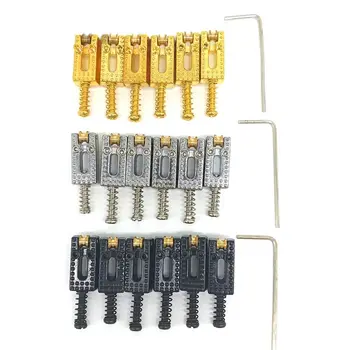 

6pcs Roller Bridge Tremolo Saddles with Wrench for Strat Tele Electric Guitar