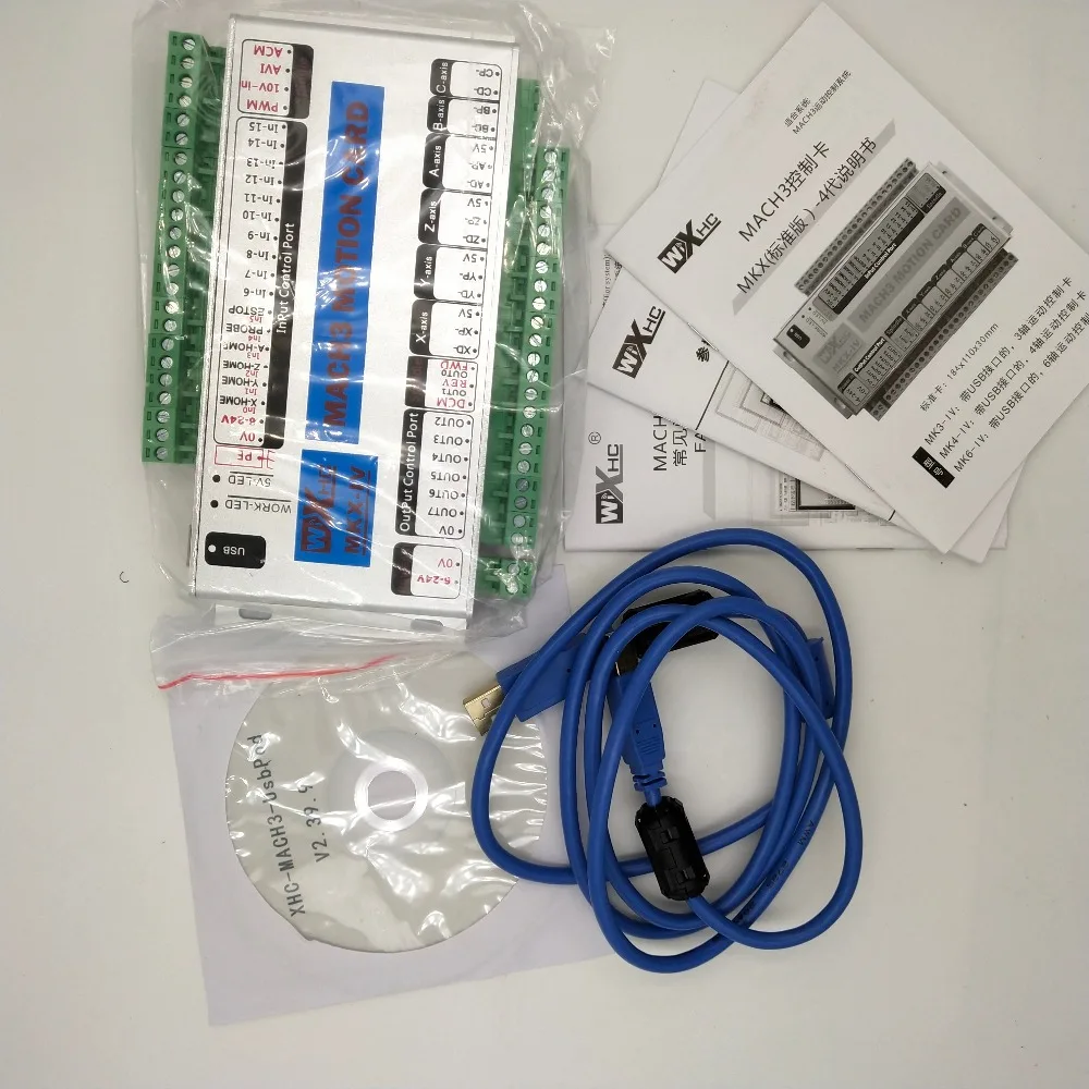Комплект инструментов управления Mach3 XHC 2 МГц плата коммутатора Ethernet 4 осевая