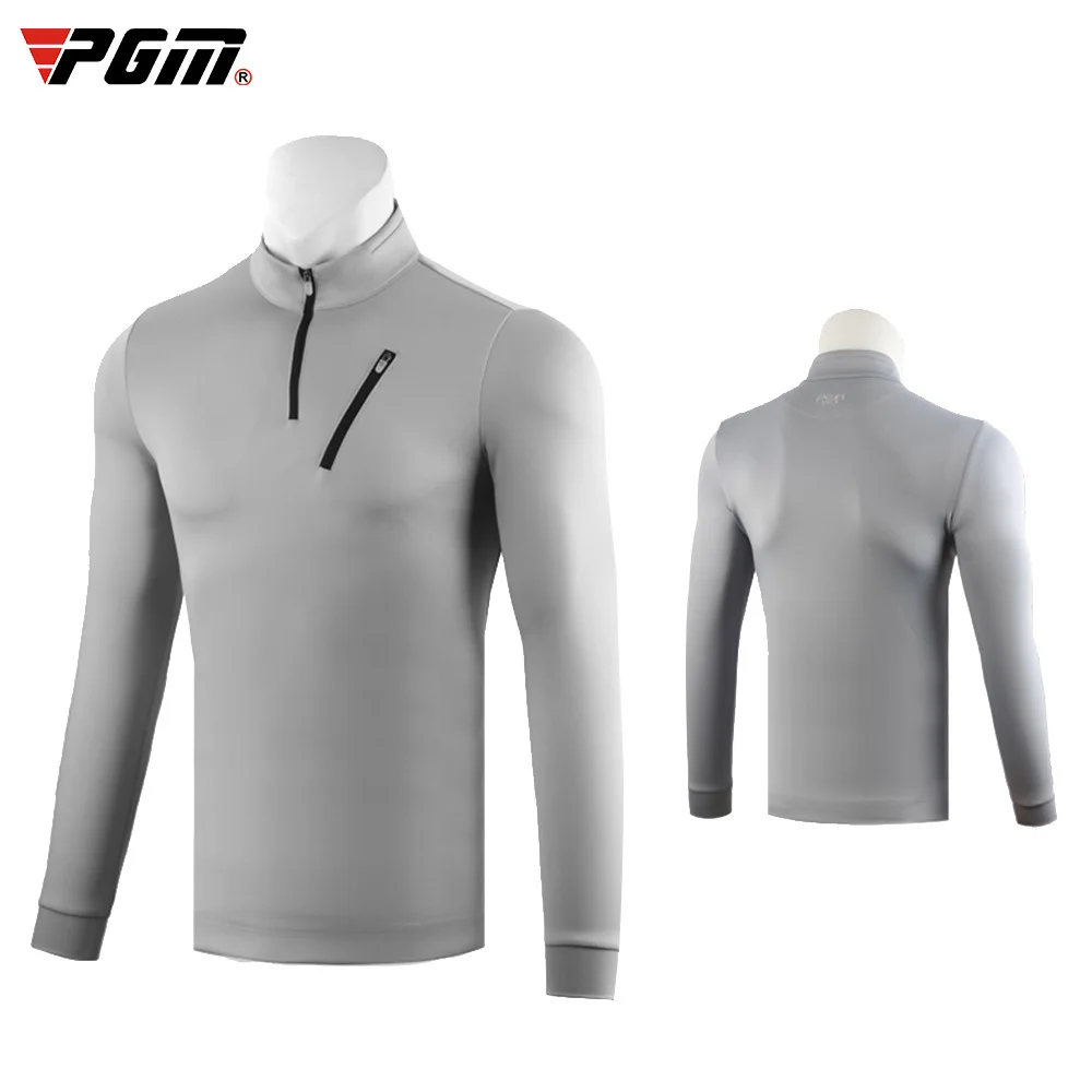 Pgm стиль рубашка для гольфа мужская с длинным рукавом молния шеи Гольф рубашка мужские ветрозащитные футболки для гольфа одежда пуловер D0836