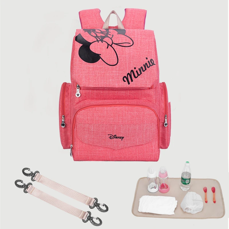 Disney модная сумка для подгузников для мам, рюкзак для подгузников с Микки и Минни Маус, сумка для коляски, сумки, рюкзак для мам