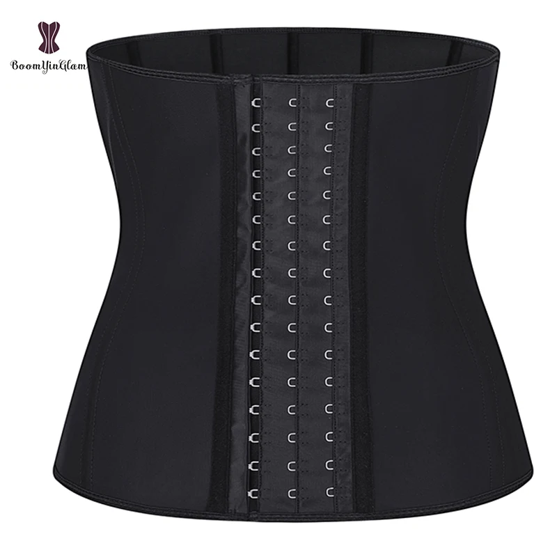 Latex 96% Cotton Material Women Fitness Outfit Waist Trainer Corset Workout Sport Girdle 9 Steel Bones Colombians Shaper