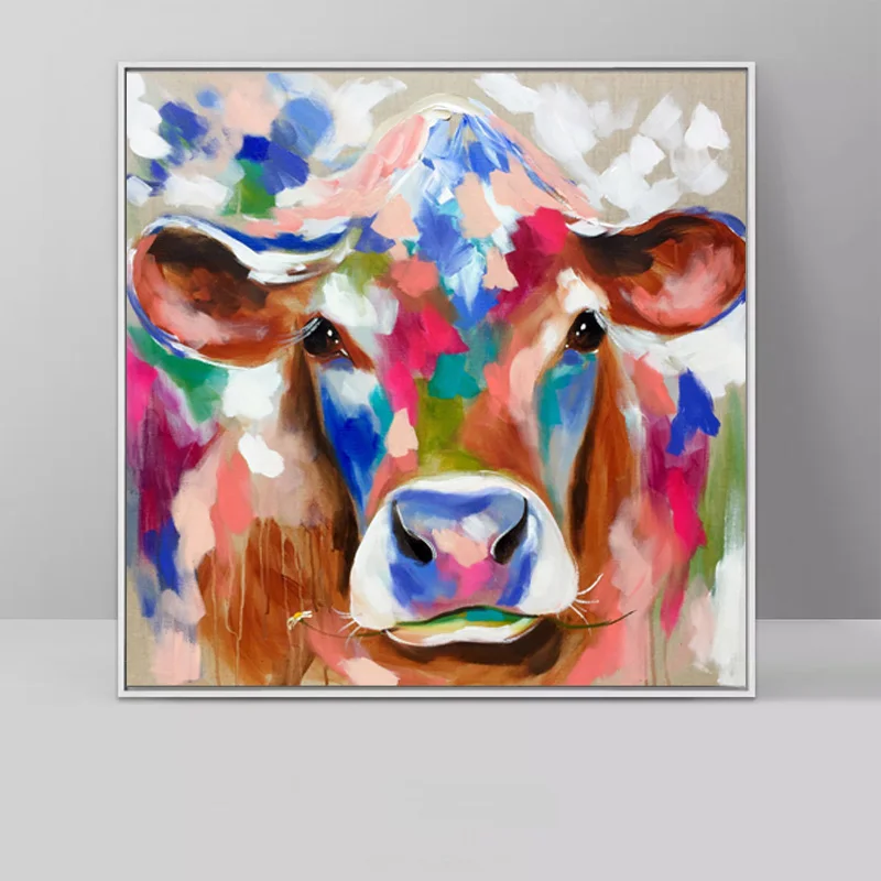 Doris day RELIABLI Art Highland корова животное картина маслом Красочные Печать на холсте плакаты настенные художественные декоративные картины для гостиной без рамы - Цвет: Doris day