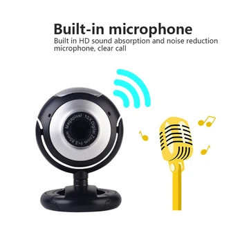 

USB HD Webcam Camera With Mic Night Vision Web Cam For PC Laptop Web Camera PC Webcam Video Calling Computer Camera