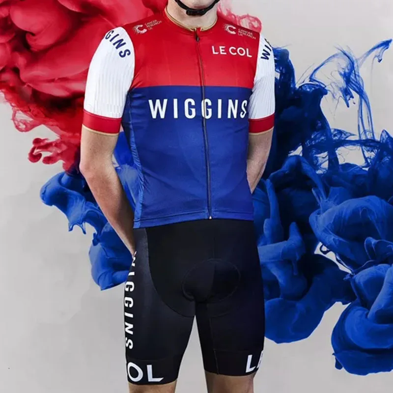 WIGGINS LE COL, велосипедный костюм, Джерси, летний мужской комплект одежды для велосипеда, Майо, комплект одежды, рубашки, conjunto, uniforme, ciclismo, hombre
