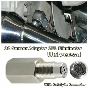

Universal Stainless Steel Oxygen Sensor Bung Adapter Extension Extender Spacer Exhaust Gas Catalyst Car Eliminator Nox Sensor