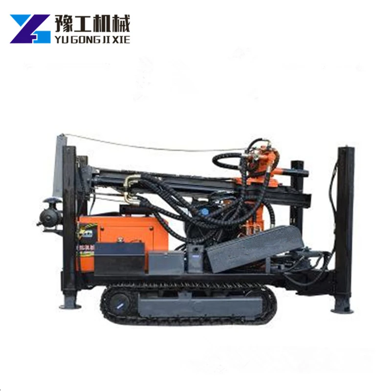 FYX180 Crawler Type Water Well Drilling Rig Water Extraction Works Suitable For Mountain And Rock Formations