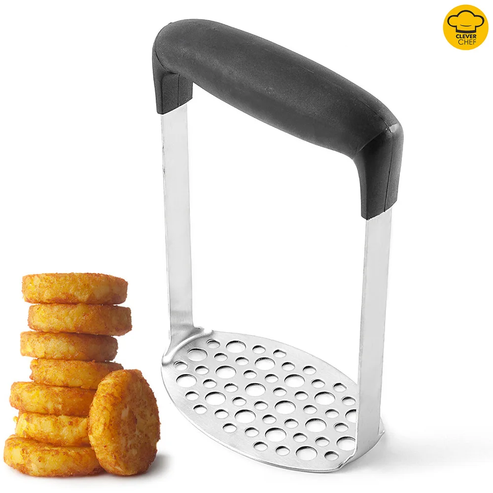 

Potato Crusher Stainless Steel Potato Masher Kitchen Tool Manual PP Handle High Efficiency Potato Ricer Masher Kitchen Tool