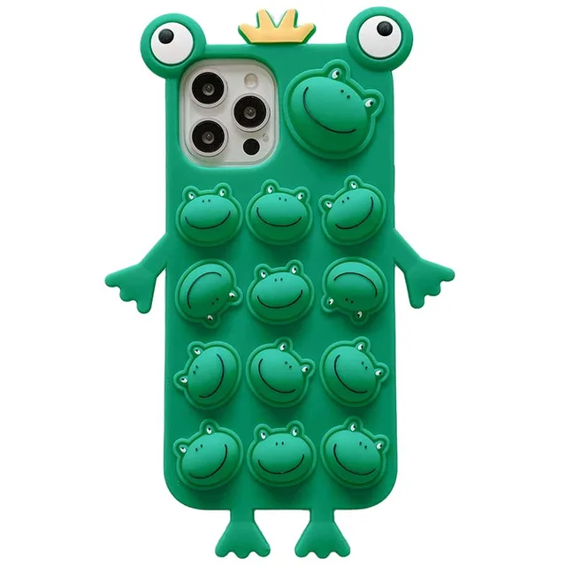 Agrotera Soft Silicone Case Cover for iPhone 7 8 Plus X XS XR 11 Pro Max SE 2020 12 3D Cute Cartoon The Frog Prince Mouse Ears 1