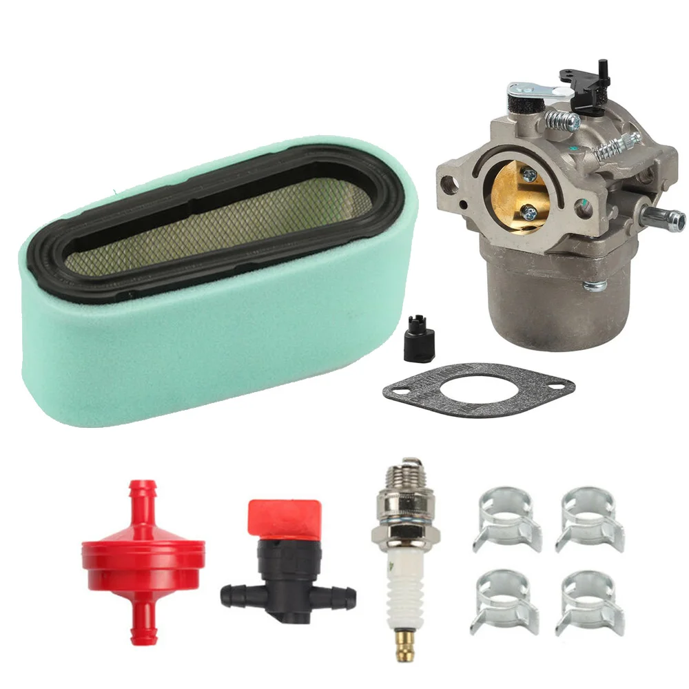 

LMT-165 LMT-166 Air Filter 12.5HP Spark plug Shut-off valve Washer Replacement For Briggs Stratton