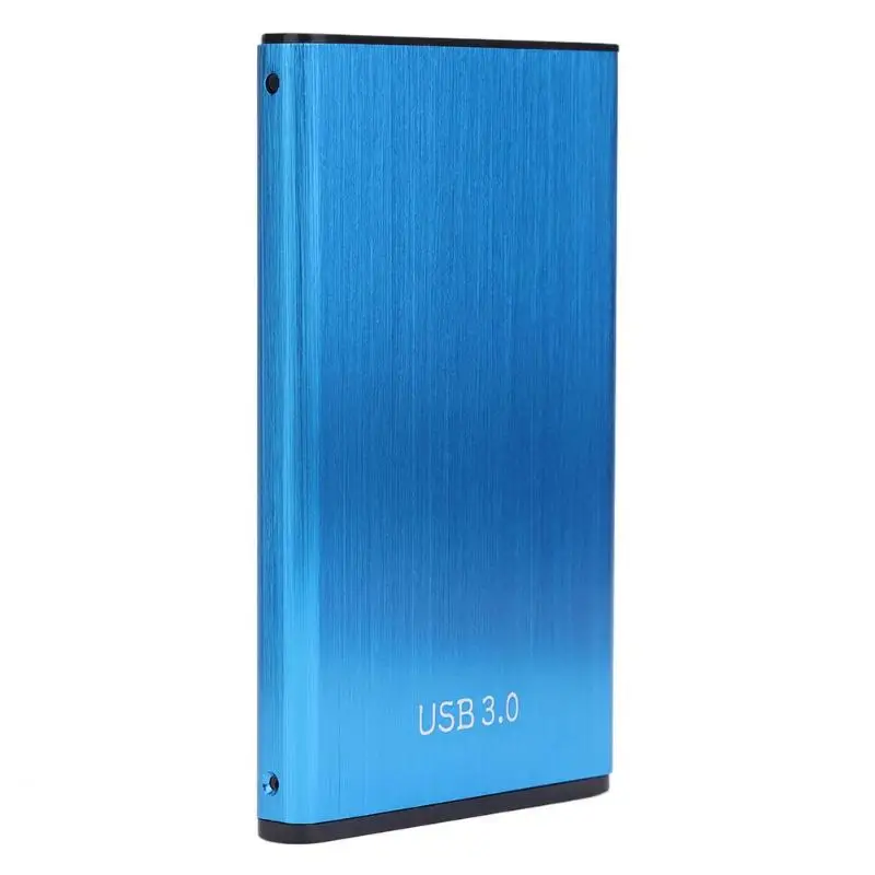 2,5 дюймов HDD SSD чехол Sata к USB 3,0 адаптер бесплатно 6 Гбит/с коробка жесткий диск корпус Поддержка 8 ТБ HDD диск для Windows Mac OS - Цвет: Синий