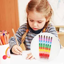12 шт. разных цветов, складные карандаши, граффити, ручки для рисования, цветные ручки, принадлежности для детей, детские вечерние сувениры