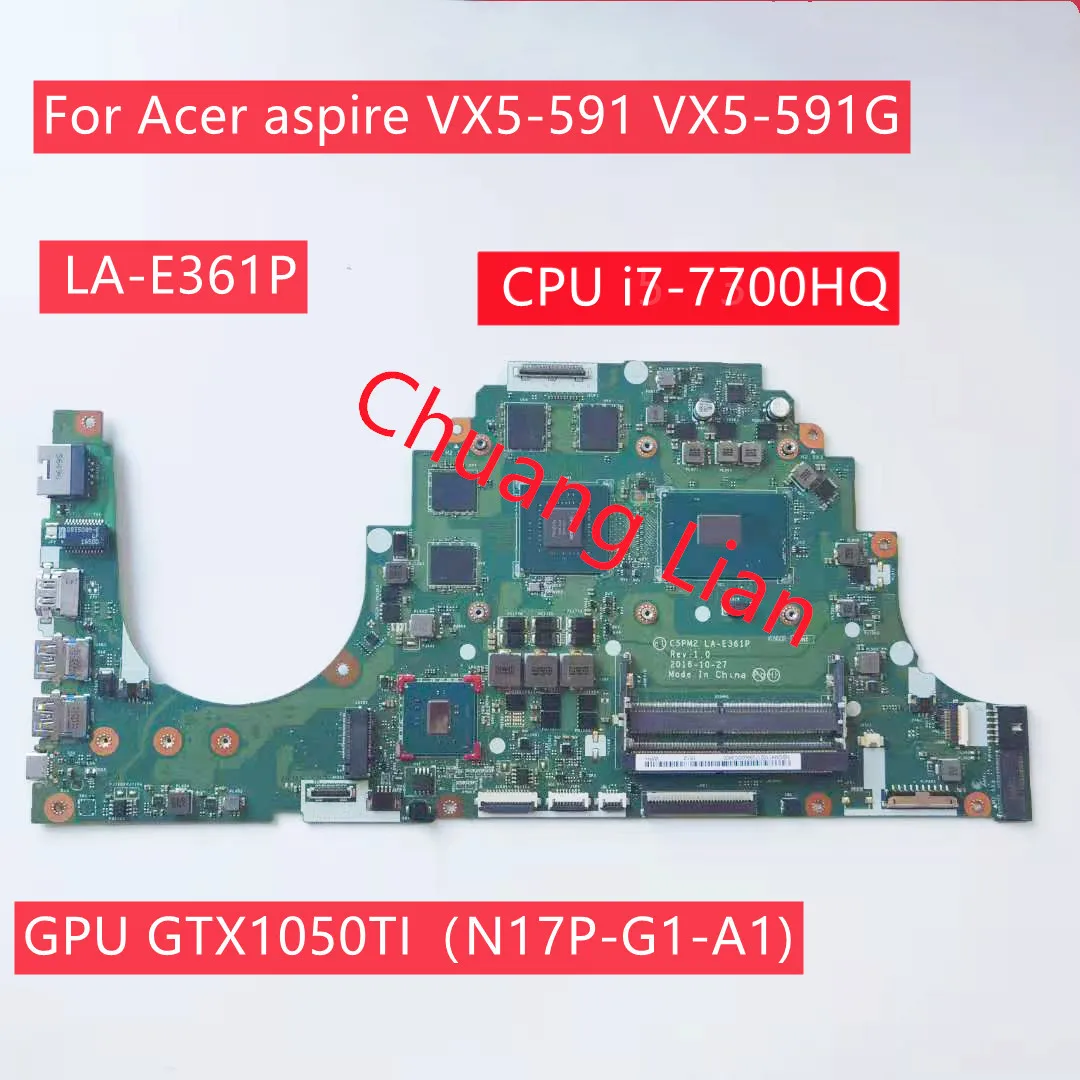 C5PM2 LA-E361P для Acer aspire VX5-591 VX5-591G материнская плата портативного компьютера с
