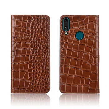 

Crocodile pattern genuine leather card slot holder case for Huawei Enjoy 9 Plus case for Huawei Enjoy 9 holster cover case capa