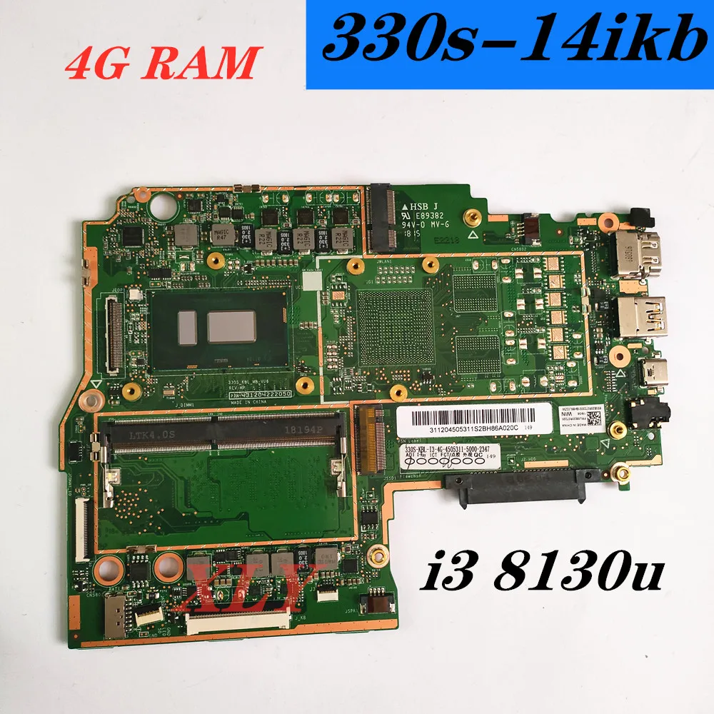 

For Lenovo Ideapad 330S-14IKB Laptop Motherboard PN431204236090 With I3-8130U 4GB RAM DDR4 100% Tested Fast Ship