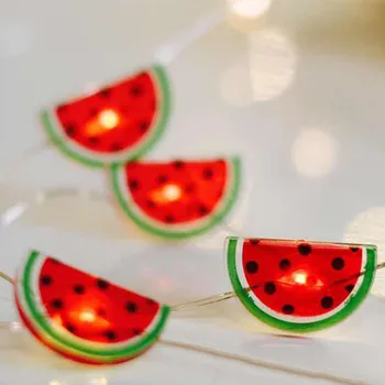 

20Led Watermelon Lights Simple and Lovely String Atmospheric Lamp Great Decoration for Party Hanging on the Tree Wall