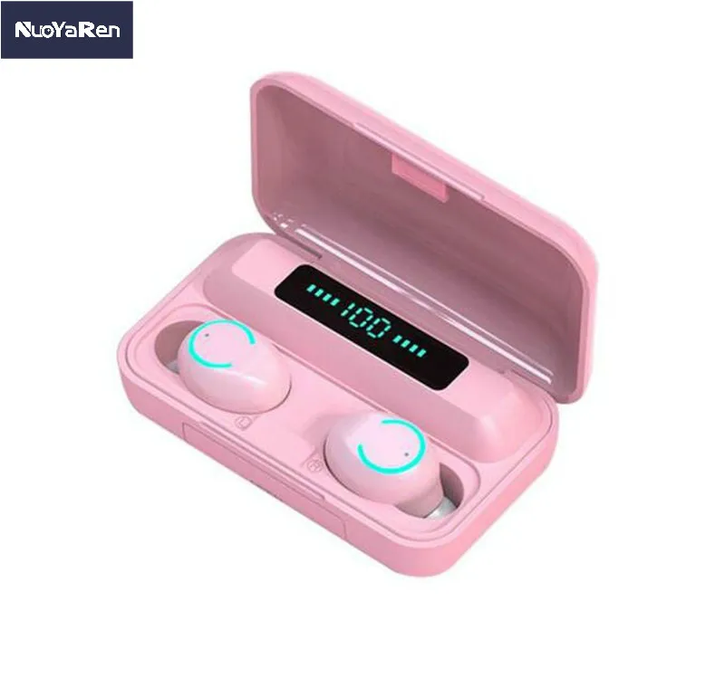 F9-9 TWS Bluetooth 5 0 Macarons цветные сенсорные беспроводные наушники шумоподавляющие