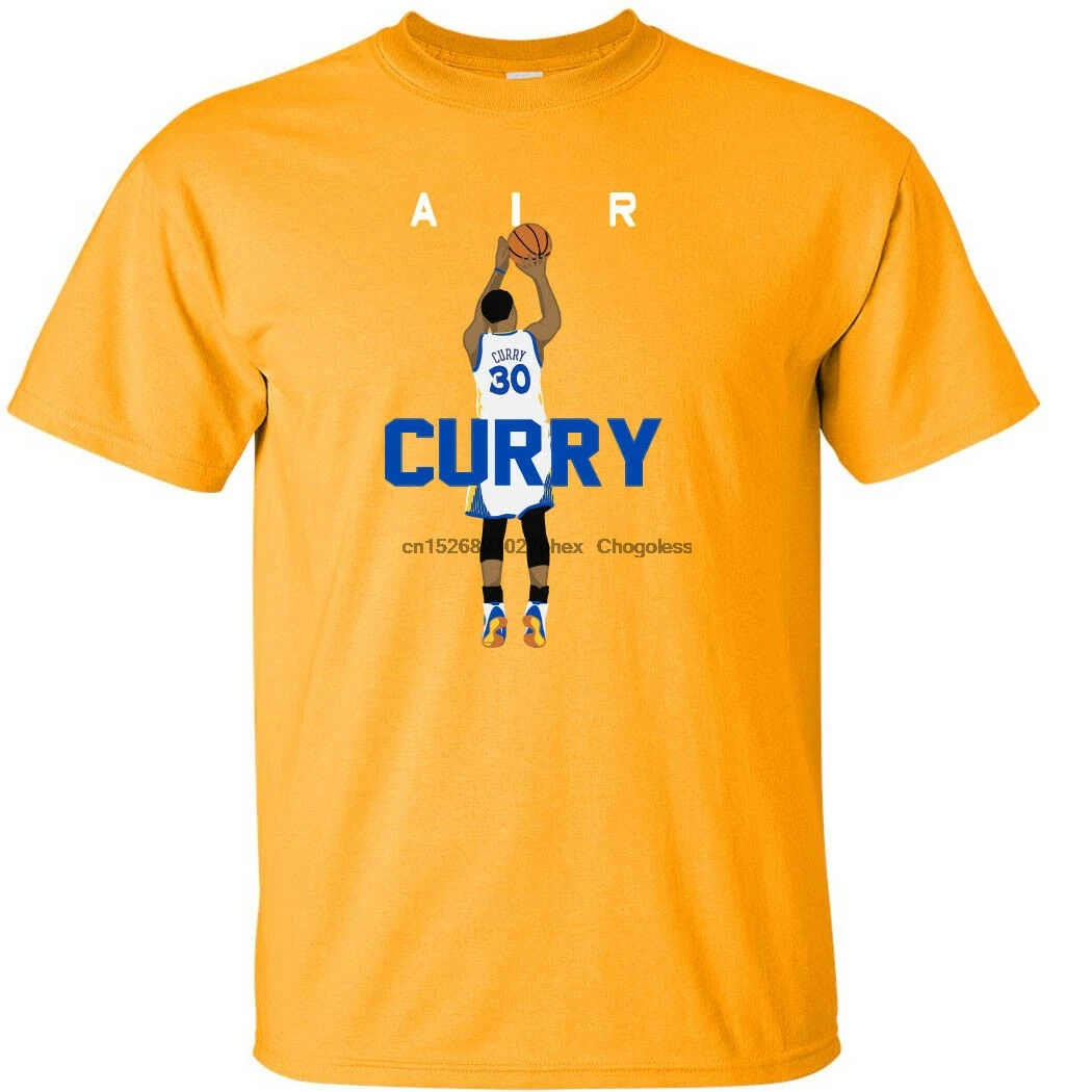 GOLD Steph Curry Golden State Air Pic T-Shirt | Мужская одежда