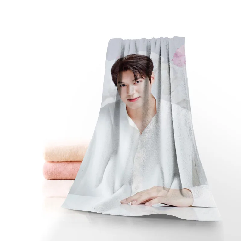 New Lee min ho Towel Printed Cotton Face/Bath Towels Microfiber Fabric For Kids Men Women Shower Towels 70X140cm