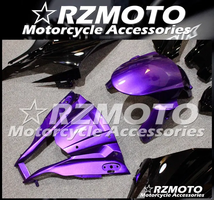 4 подарки ABS Обтекатели комплект подходит для kawasaki Ninja ZX-10R 2011 2012 2013 10R, возрастом 11, 12, 13, 14, 15, корпус пурпурного цвета в комплекте; вечерний комплект из черного цвета