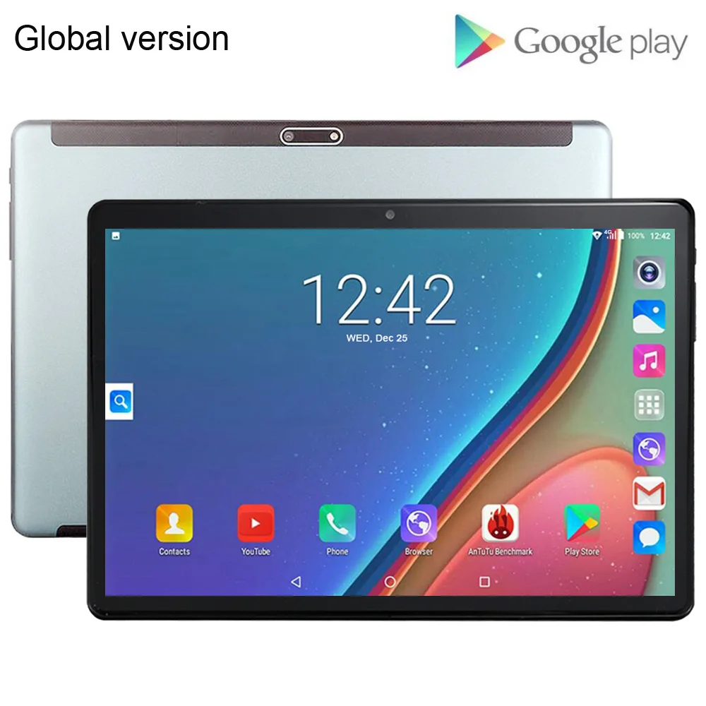 10 дюймовый планшет с клавиатурой android детский 4G lte две sim карты металлический