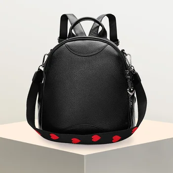 

Leather Women's Bag Shoulder Bag 2019 New One-shoulder Bag Stylish Head Layer Cowhide Small Backpack
