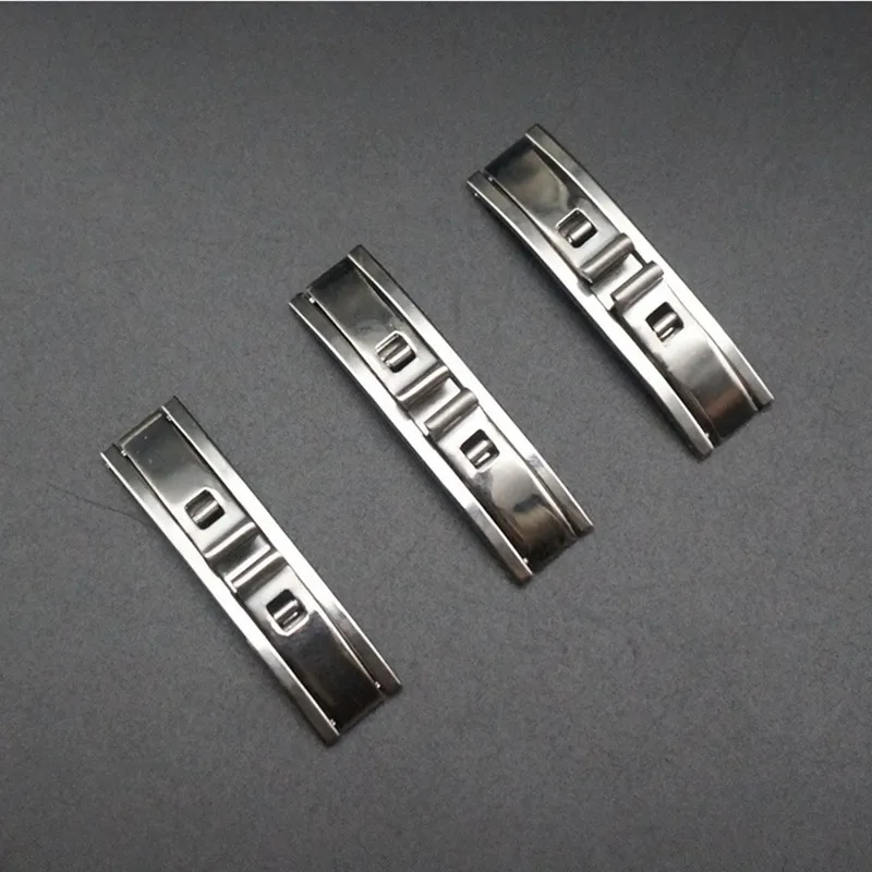 Wholesale 10PCS/Lot 3mm 4mm 4.5mm 5mm 6mm 7mm Stainless Steel Folding Clasp Buckle Watch Buckle Watch Part -WB96