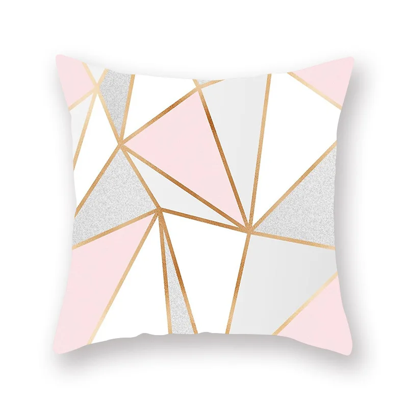 

Lanke Simple Geometry Style Pillowcase Home Textile Accessories, Pillow Case For Bedroom Home Office Decorative 45*45cm