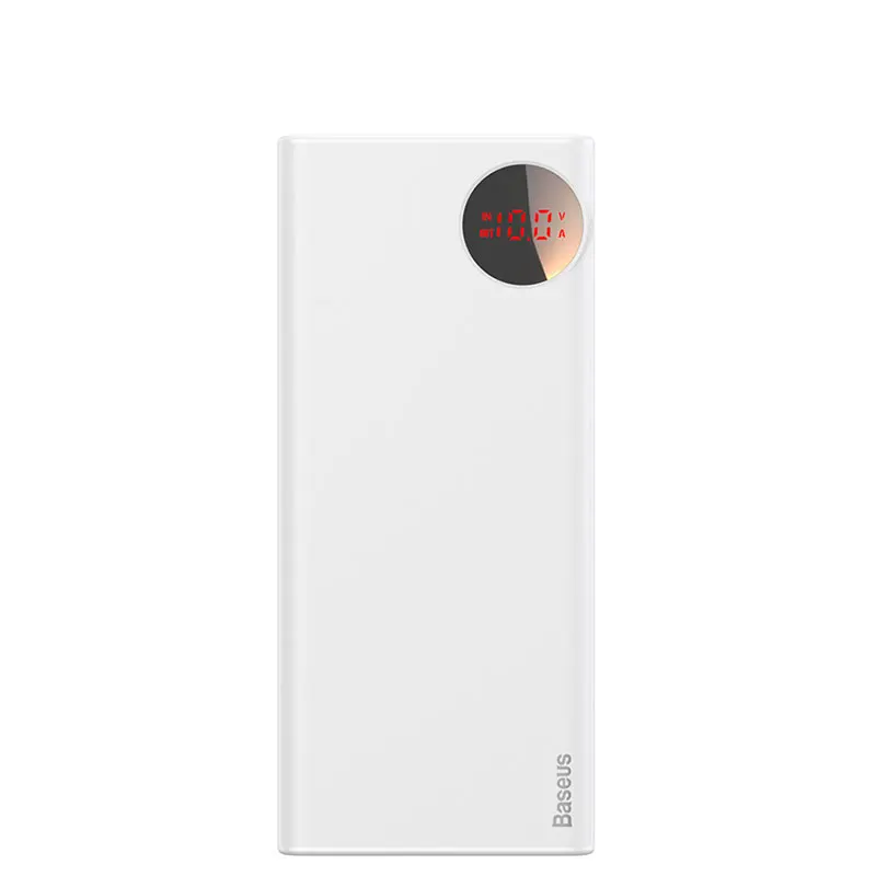 Baseus power Bank 20000 мАч Быстрая зарядка 3,0 PD 3,0 Быстрая Зарядка power bank для iPhone Xiaomi samsung Внешнее зарядное устройство - Цвет: Powerbank White