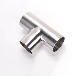 16/19/22/25/28/32/38/45/51mm-108mm Pipe OD Butt Weld Tee 3 Way Connector Sanitary Pipe Fitting SUS304 Stainless Homebrew